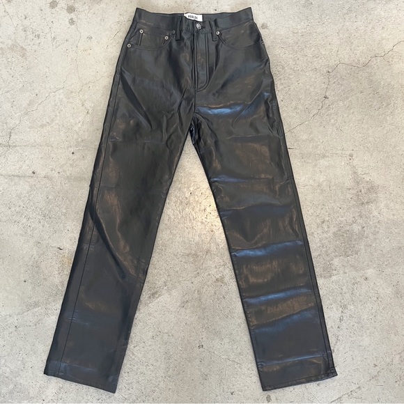 Agolde Recycled Leather Fitted 90's in Detox - Picture 1 of 9